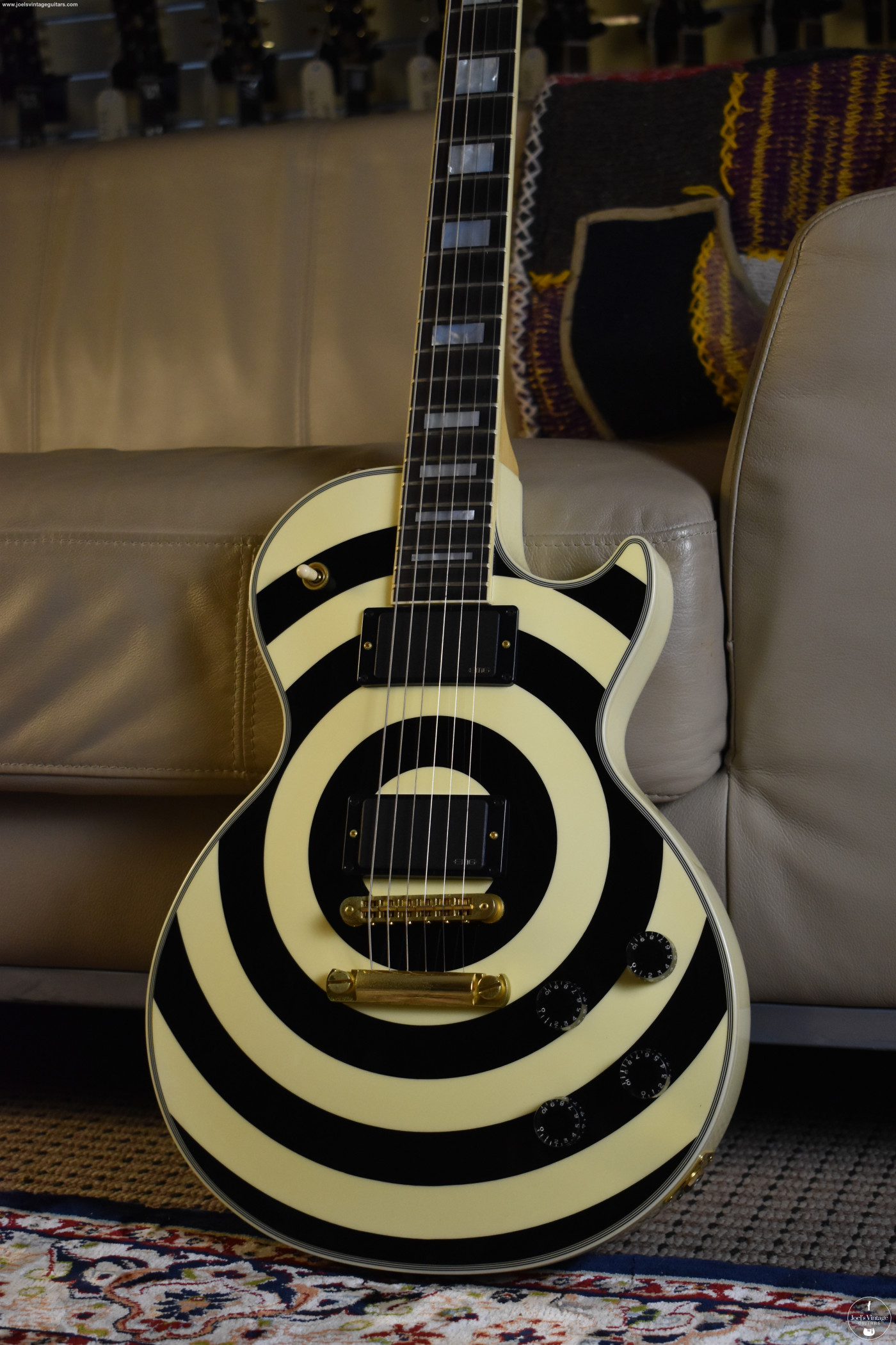 ギター Zakk Wylde bullseye Lespaul Gibson Les Paul Custom Zakk Wylde Signature Bullseye (2003) | Ten