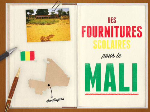 Des fournitures scolaires pour le Mali