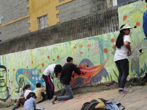 Nouvelle session d'ateliers de street art à Bogota