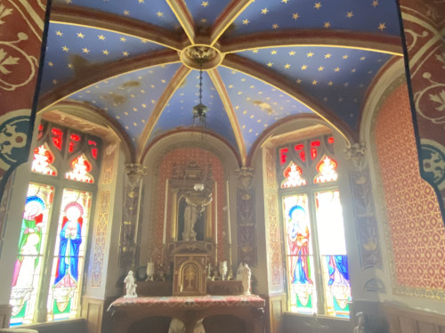 Fresque de la chapelle du château de Resteau