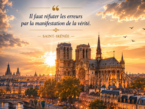 Institut d’Apologétique Saint-Irénée : Croire avec intelligence. Penser avec foi. 