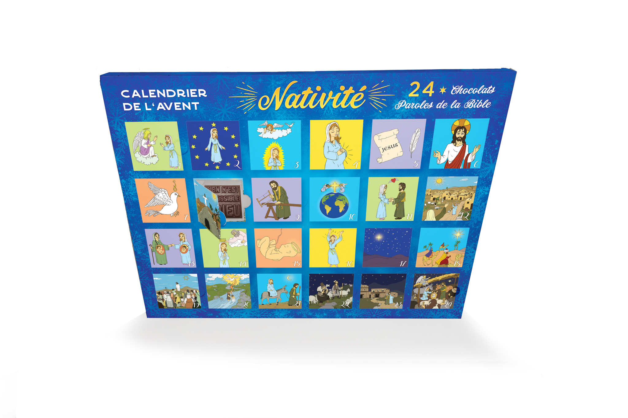 calendrier de l'avent chocolats variés