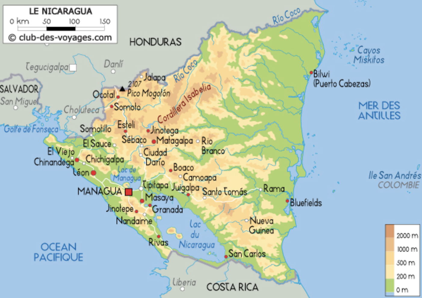 Покажи на карте никарагуа. Никарагуа политическая карта. Карта Никарагуа географическая.
