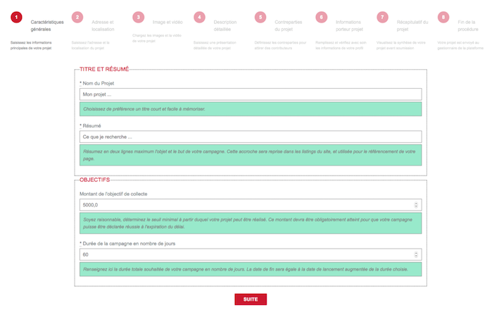 Parcours des porteurs de projets