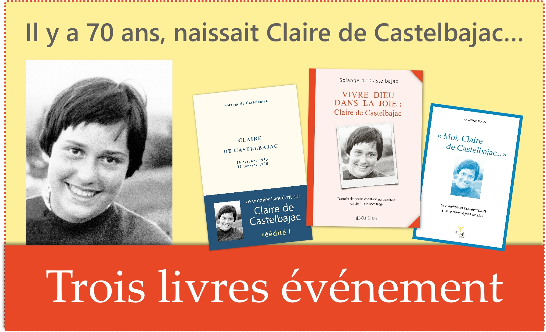 Claire de Castelbajac : trois livres événement pour les 70 ans de sa naissance