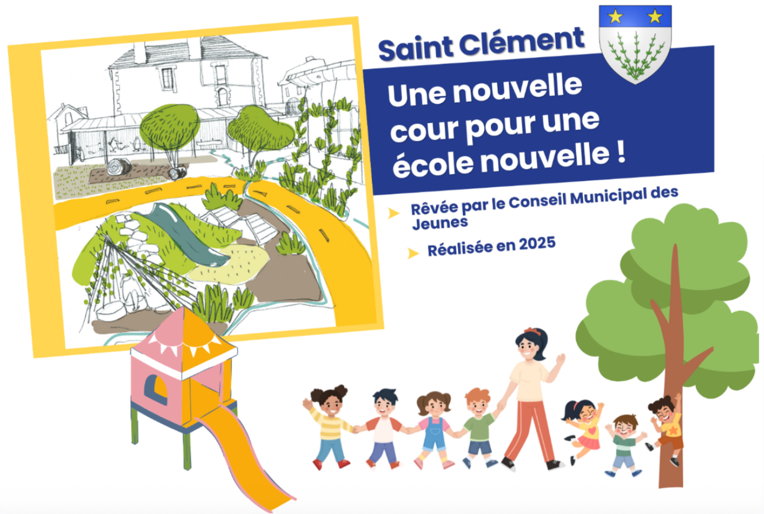 Une nouvelle cour pour une école nouvelle