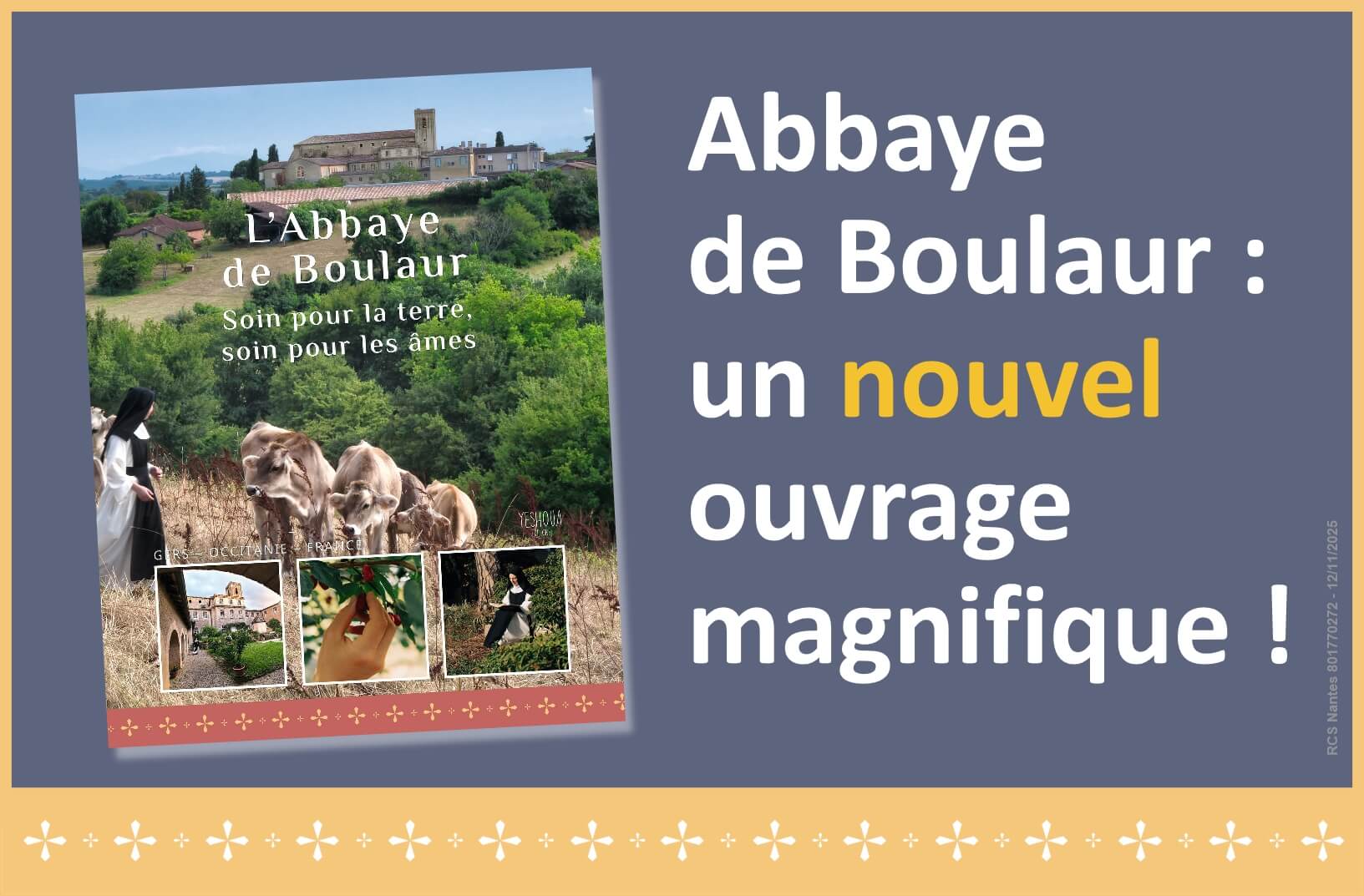 Abbaye de Boulaur : un nouvel ouvrage ! 