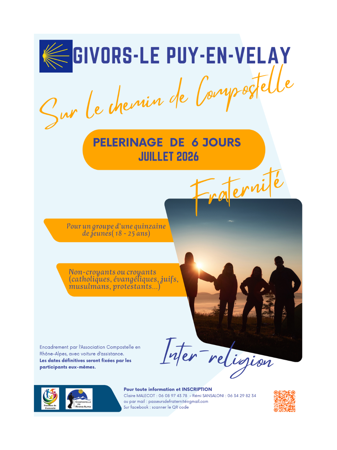 Vers Compostelle : proposer un pèlerinage pour des jeunes de confessions différentes 