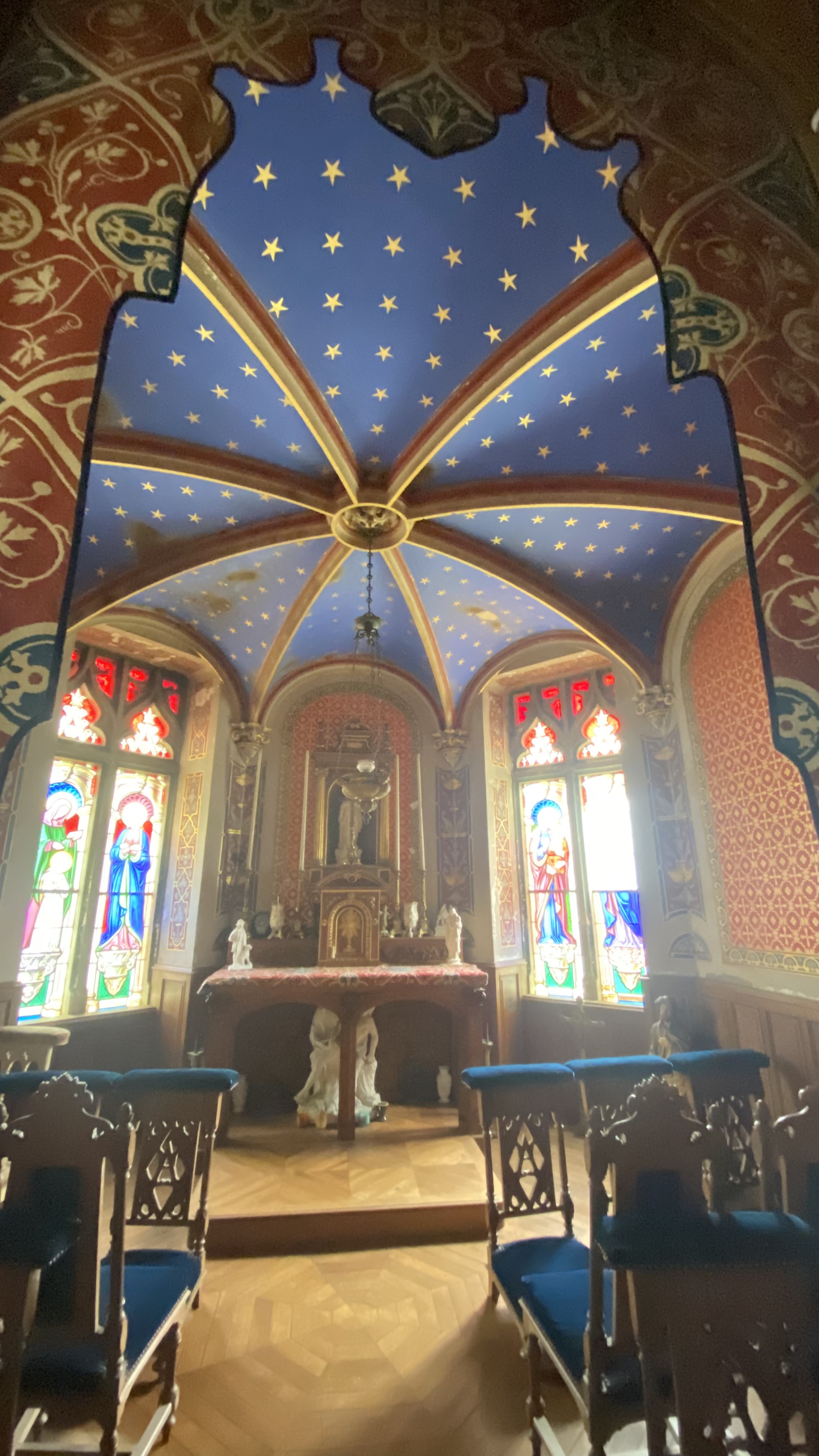 Fresque de la chapelle du château de Resteau