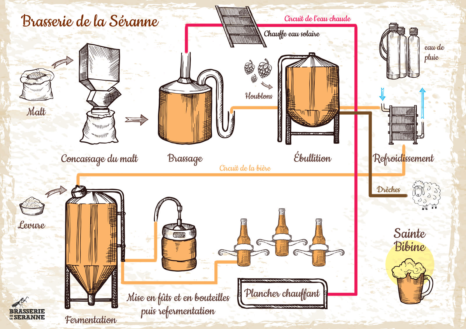 Les étapes du brassage de bière artisanale