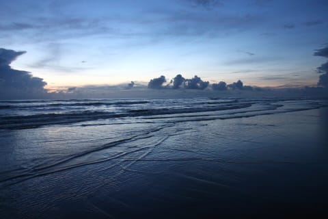 Cox’s Bazar beach at twilight