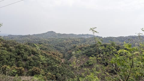Green hills of Bandarban seen from Nilgiri