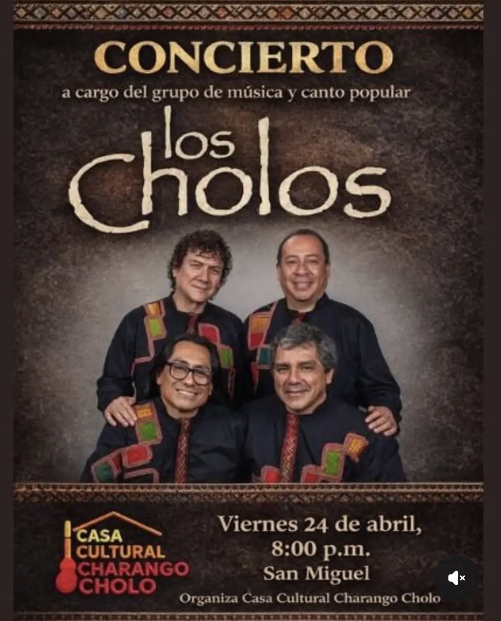 Los Cholos en concierto