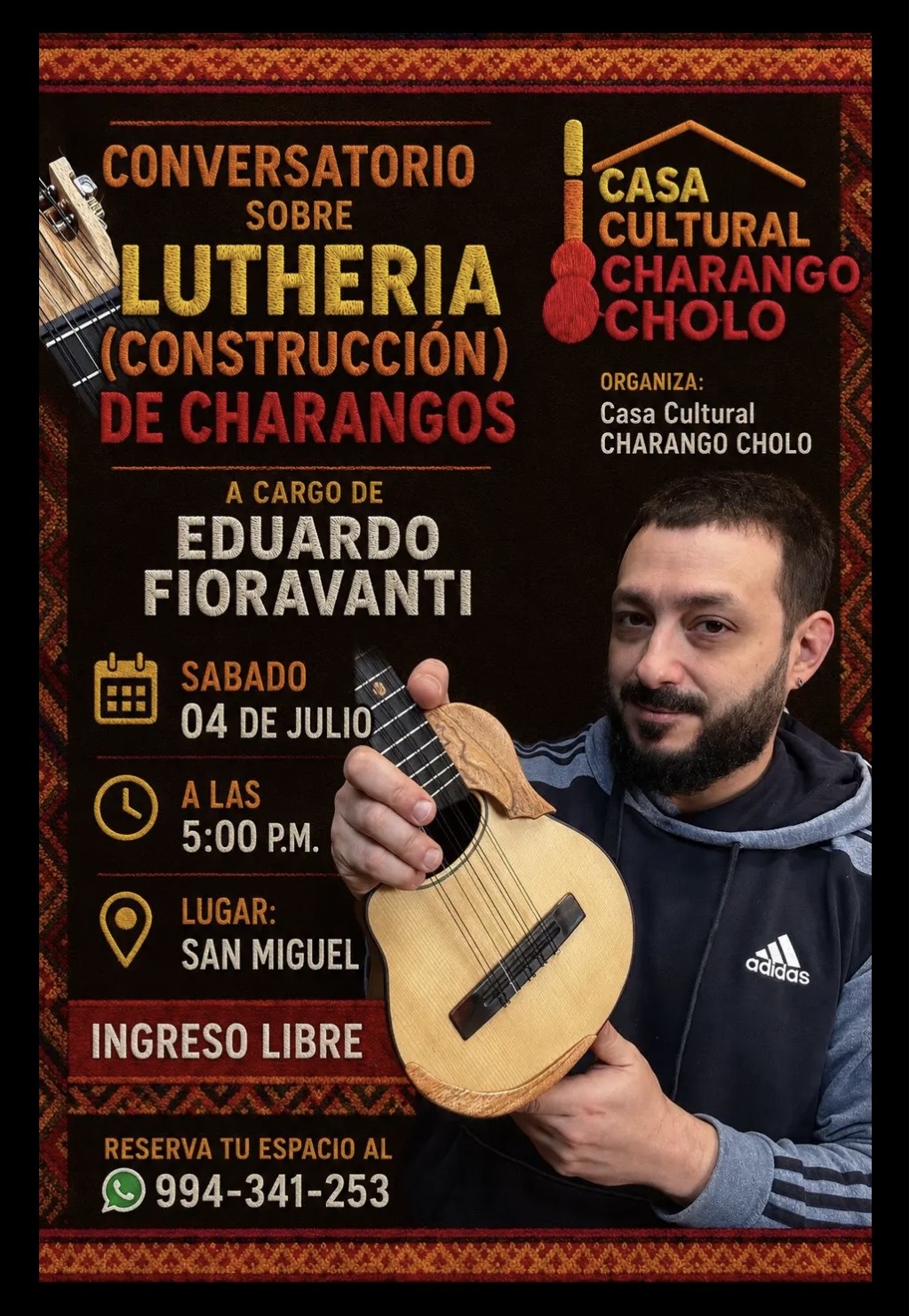 Conversatorio Lutheria - Construcción de charangos