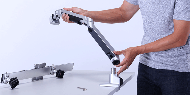 Monitor Arms for SmartMoves Adjustable Height Desk