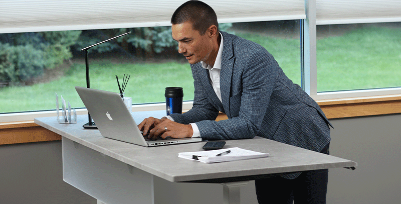 Professional Meeting with SmartMoves Adjustable Height Desk