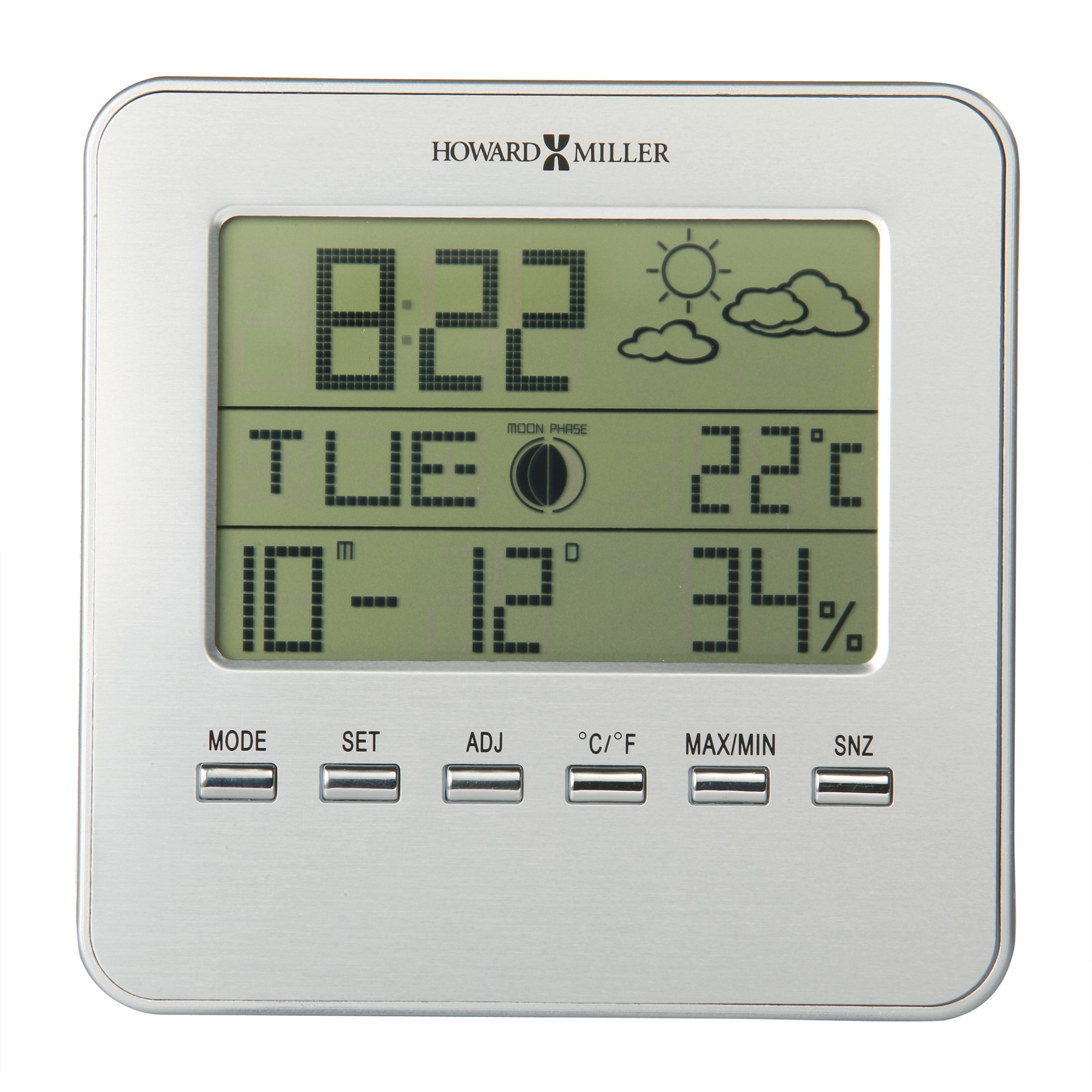 Howard Miller 645-583 Weatherton Weather /& Maritime Table Clock