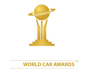 Logo der „World Car Awards 2025“ mit dem Hinweis, dass der Gewinner in der Kategorie „World Electric Vehicle“ ausgezeichnet wurde.
