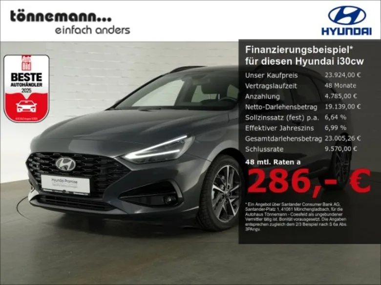 HYUNDAI i30 cw FACELIFT T-GDI ADVANTAGE PLUS 48V DCT+VOLL Vorschau Bild