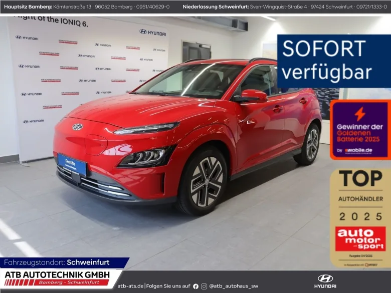 HYUNDAI KONA Elektro Prime 2WD 64kWh SOH 97,3 % HUD El. Vorschau Bild