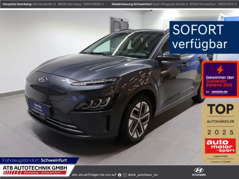 HYUNDAI KONA Elektro 98% SOH 64 kWh Trend + Navi Digital Vorschau Bild