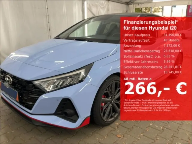 HYUNDAI i20  N Performance 204 PS NAVI WINTERRÄDER Vorschau Bild