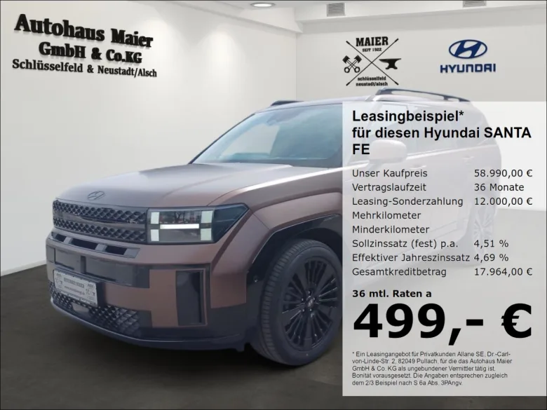 HYUNDAI Santa Fe  1.6 T-GDI PHEV 4WD Blackline (7- Sitzer Vorschau Bild