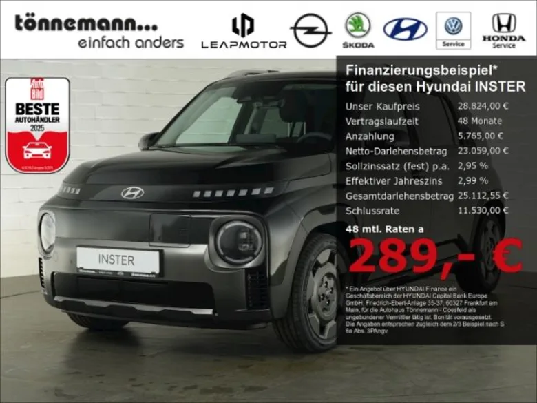 HYUNDAI INSTER CROSS 49kWH+VOLL LED+NAVI+RÜCKFAHRKAMERA+ Vorschau Bild