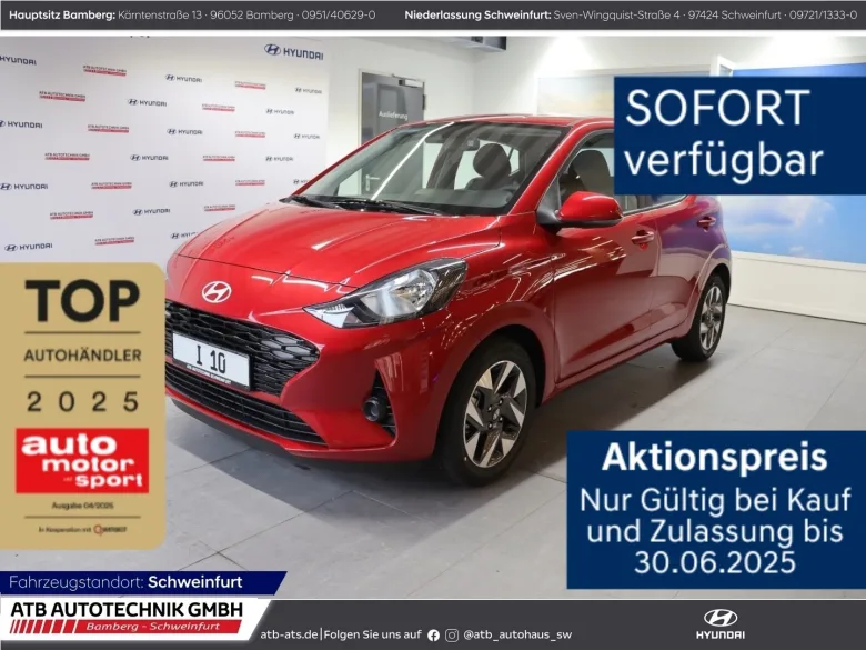 HYUNDAI i10  MY25 Trend 1.2 Benzin 79 PS 5-AMT 2WD Navi A Vorschau Bild