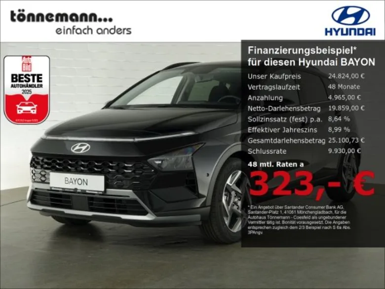 HYUNDAI BAYON FACELIFT T-GDI PRIME DCT+VOLL LED+NAVI+RÜC Vorschau Bild