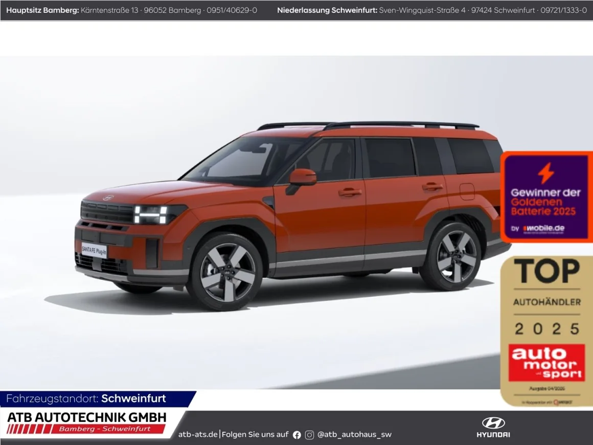 HYUNDAI Santa Fe  MY26 PHEV 1.6 T-GDI Signature 4WD 5-Sit Vorschau Bild