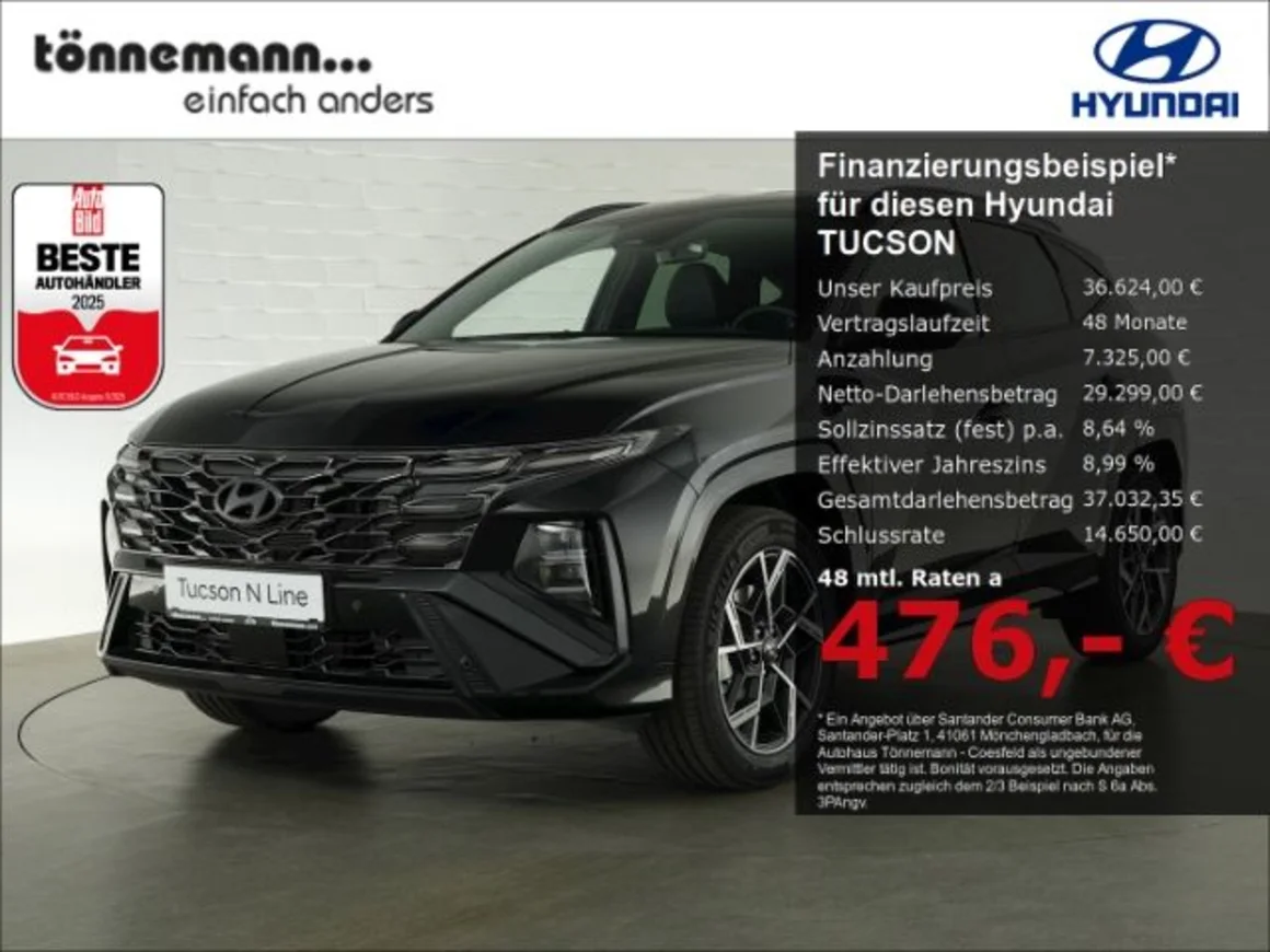 HYUNDAI Tucson FACELIFT HEV N-LINE AT+MATRIX-LED+HEAD-UP Vorschau Bild