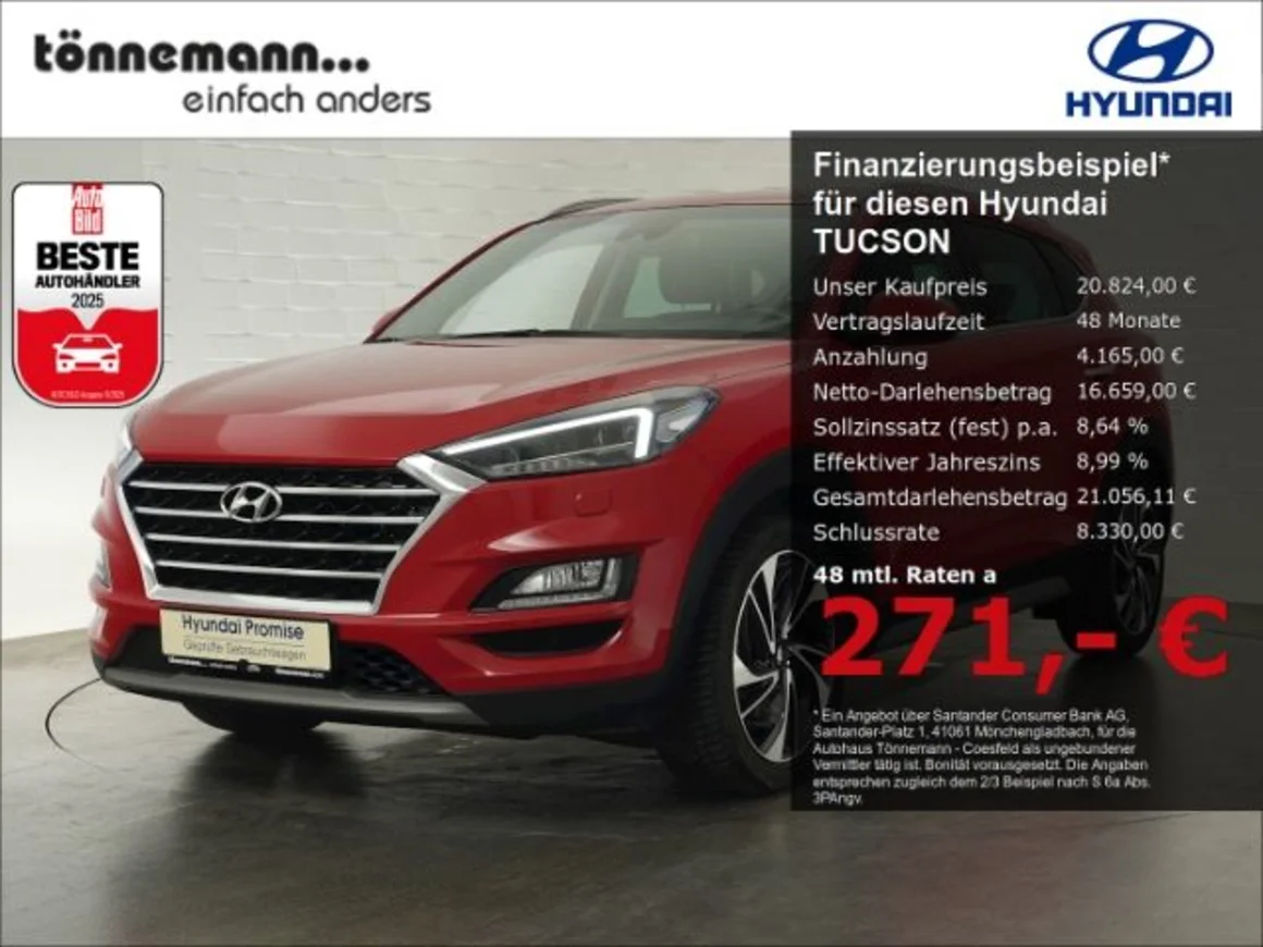 HYUNDAI Tucson PREMIUM DCT+VOLL LED+NAVI+360 GRAD KAMERA Vorschau Bild