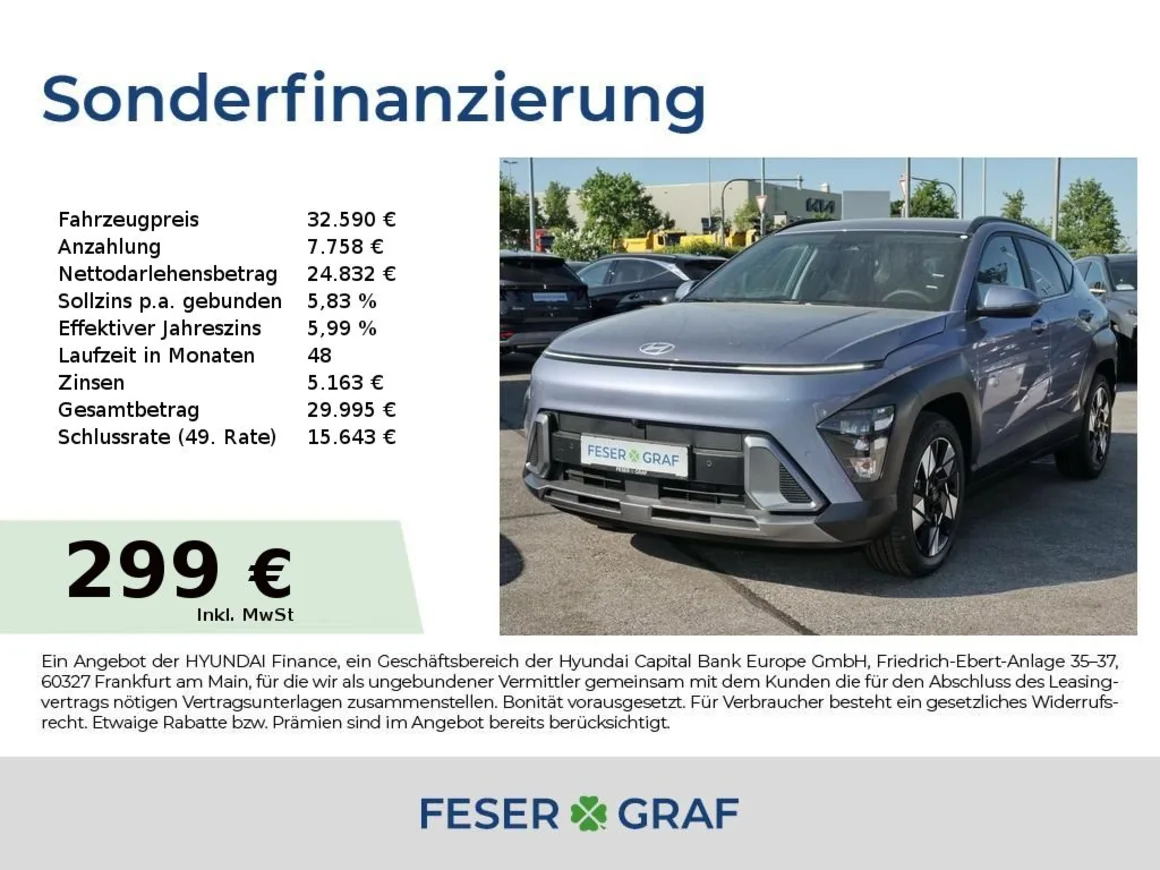HYUNDAI Kona TREND HEV 360° el. Heckklappe 1.6 GDI MY25 Vorschau Bild