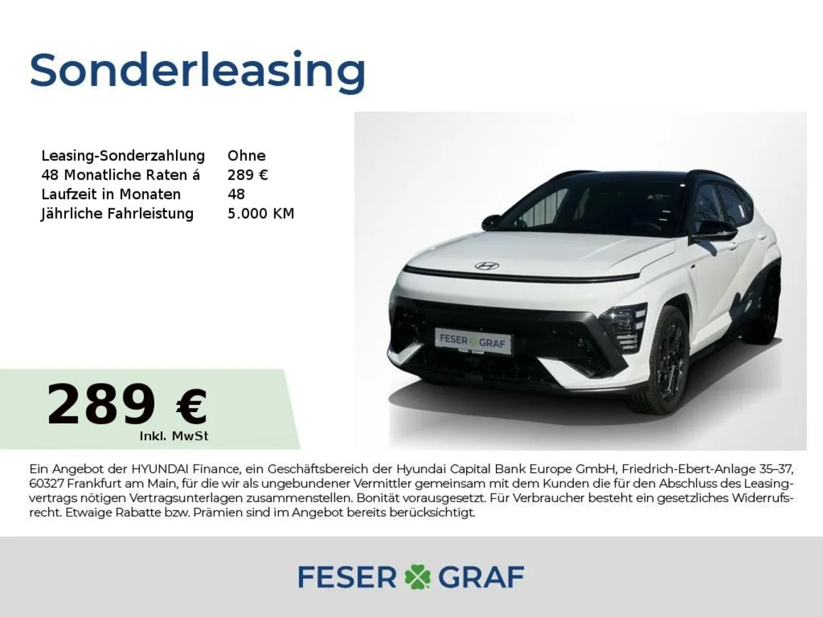 HYUNDAI Kona N-LINE HEV NAVI KAMERA GLASDACH LED CARPLAY Vorschau Bild