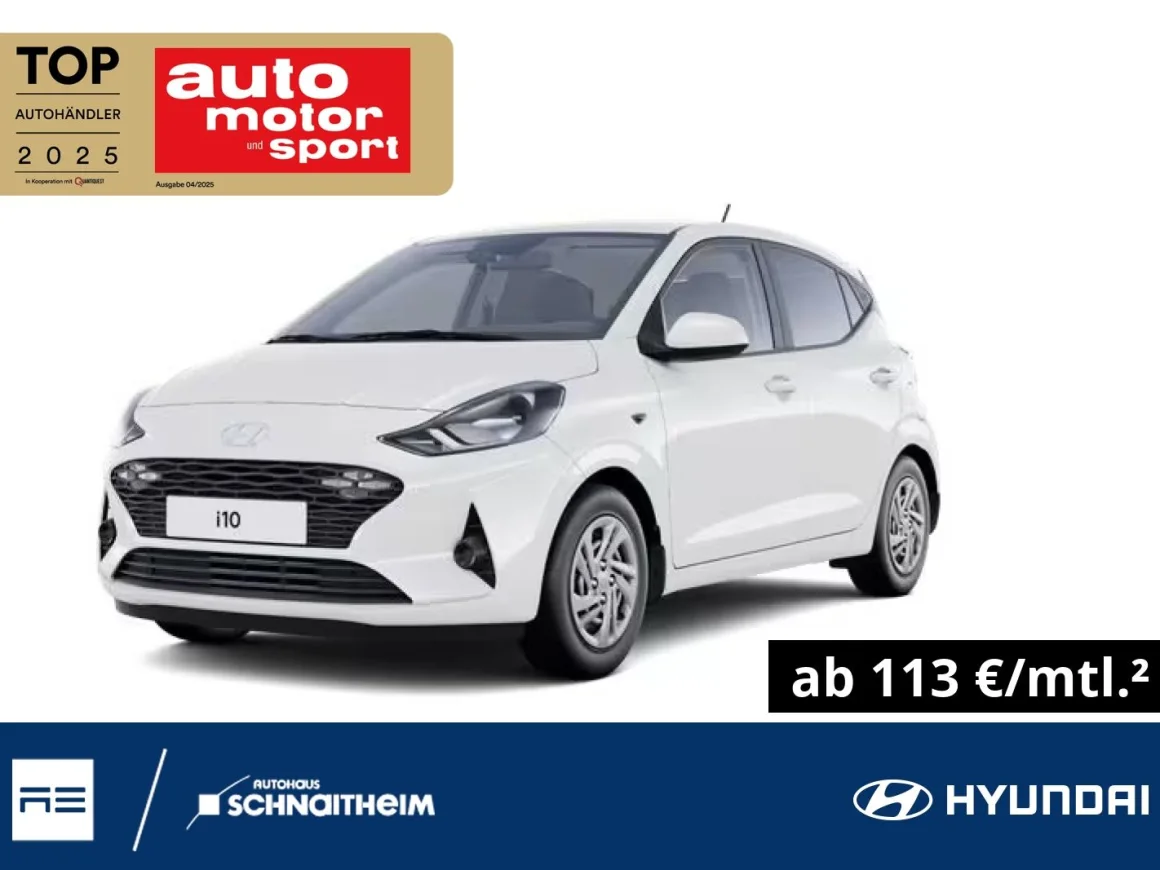 HYUNDAI i10 Select 1.0 M/T 46 KW (63PS) Sitzheizung Vorschau Bild