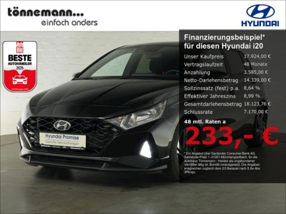 HYUNDAI i20 T-GDi CONNECT & GO+NAVI+RÜCKFAHRKAMERA+DAB+V Vorschau Bild
