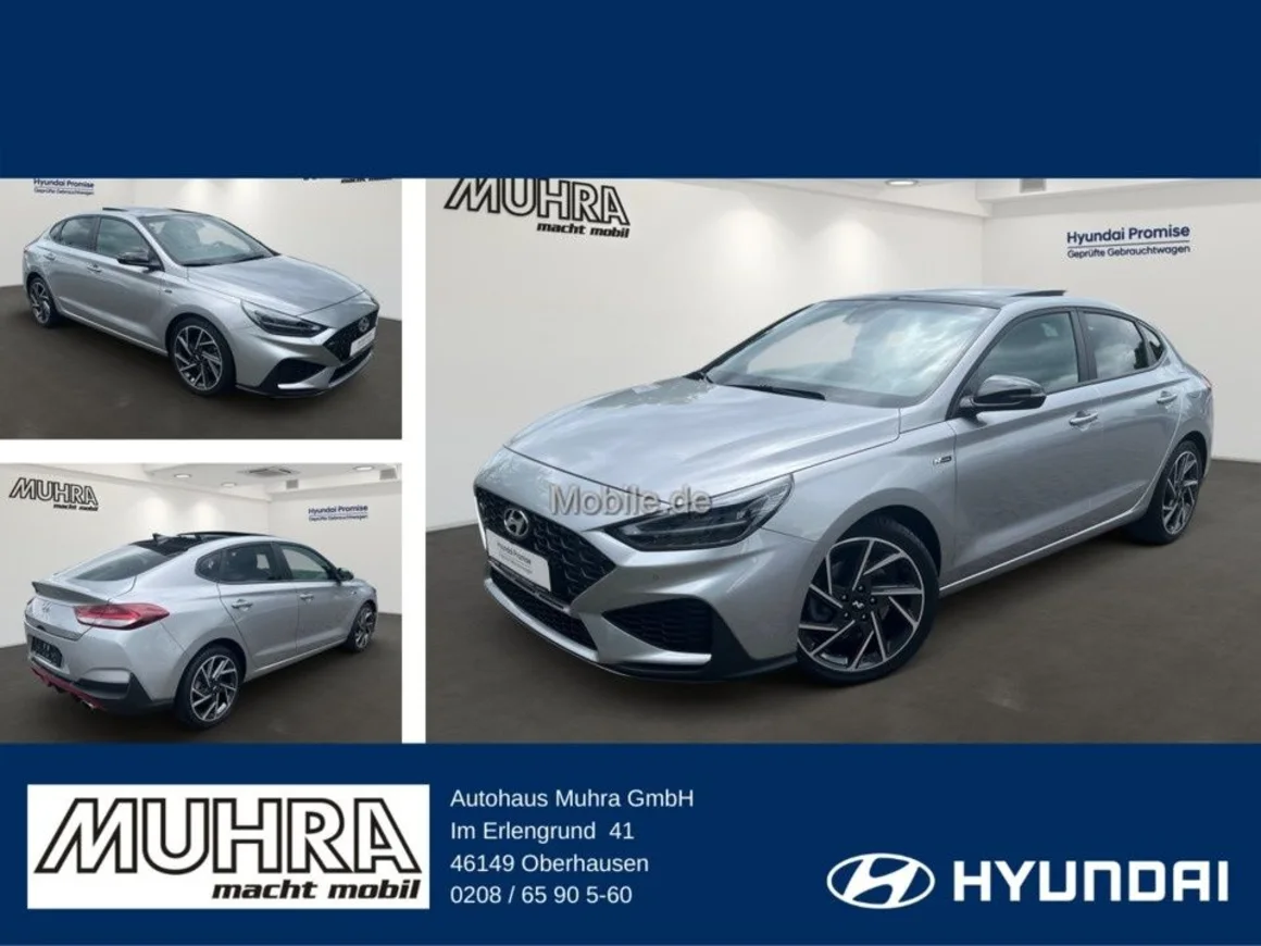 HYUNDAI i30 Fastback 1.5 T-GDI 48V N LINE GLASDACH 18"LM Vorschau Bild