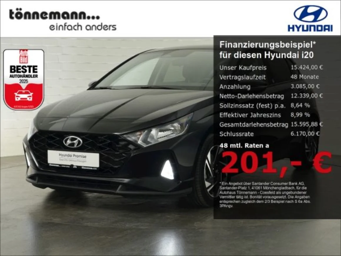 HYUNDAI i20 T-GDI EDITION 30+RÜCKFAHRKAMERA+SITZ-/LENKRA Vorschau Bild