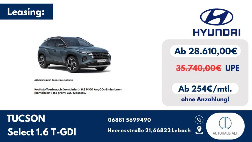 Unser TUCSON im Leasing