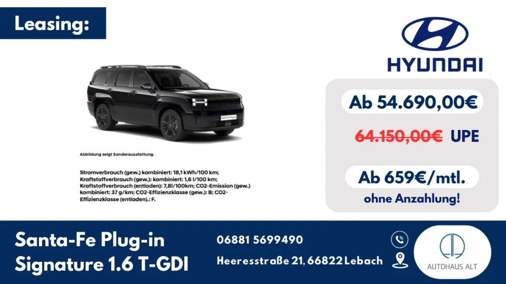 Unser Santa Fe im Leasing