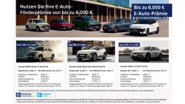 E-Auto-Förderprämie von bis zu 6.000 €