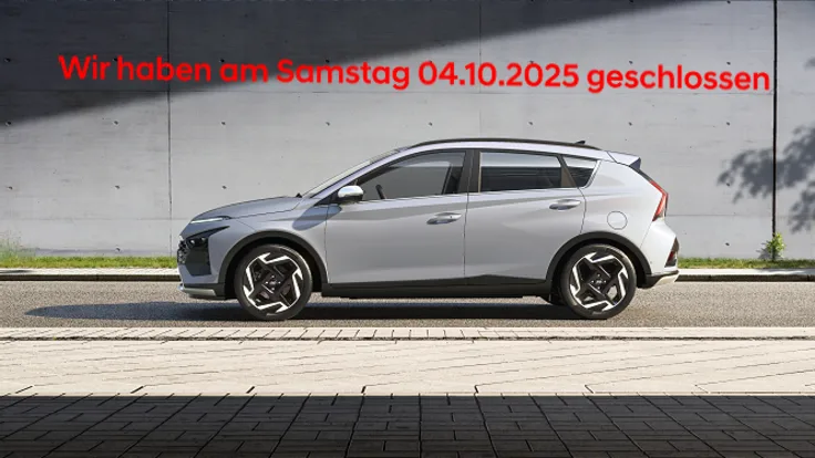 Samstag 04.10.2025 Autohaus geschlossen!