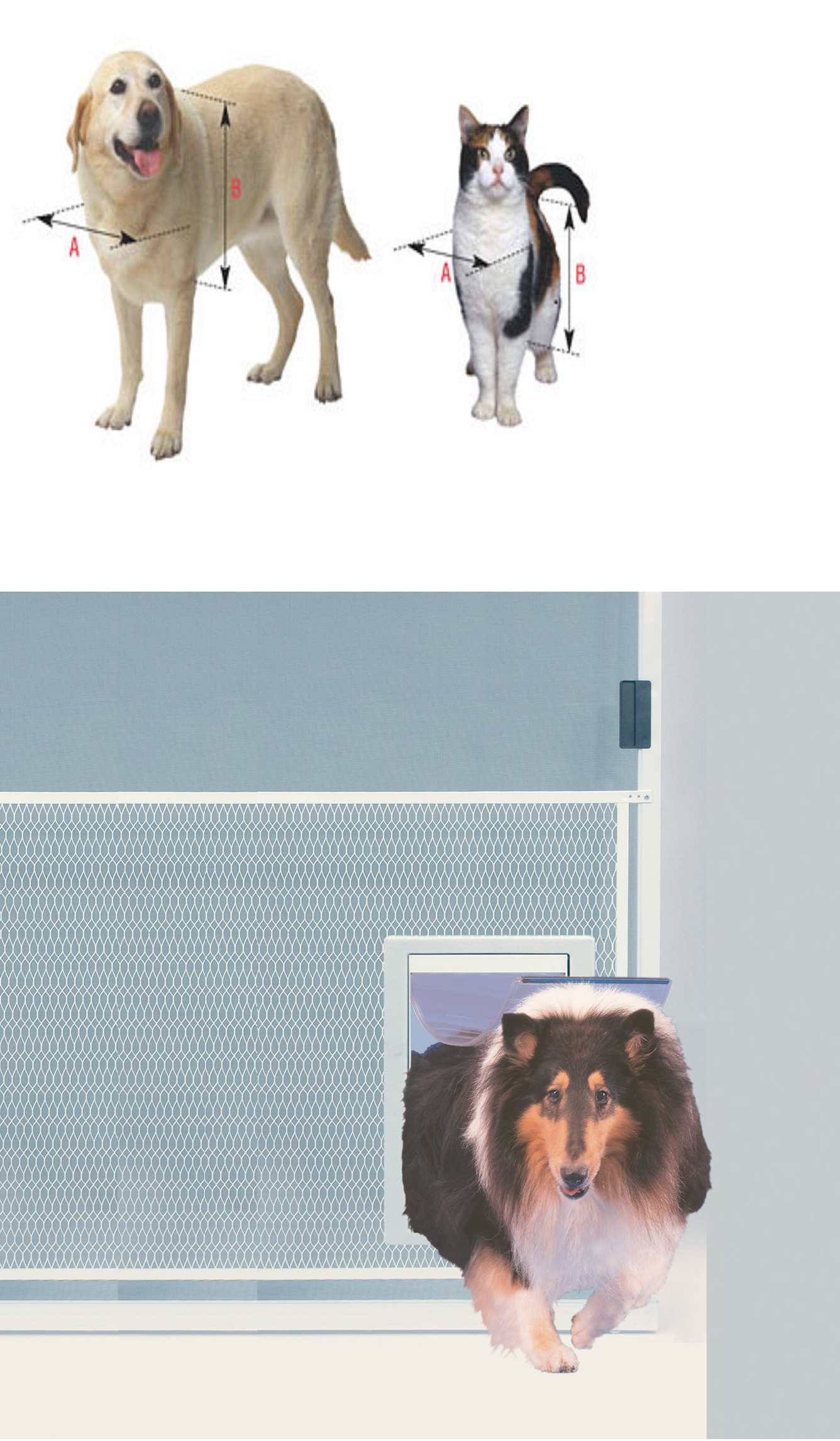 Ideal Pet Doors Screen Guard Pet Door, Extra Large, 10.5" x 15" Flap