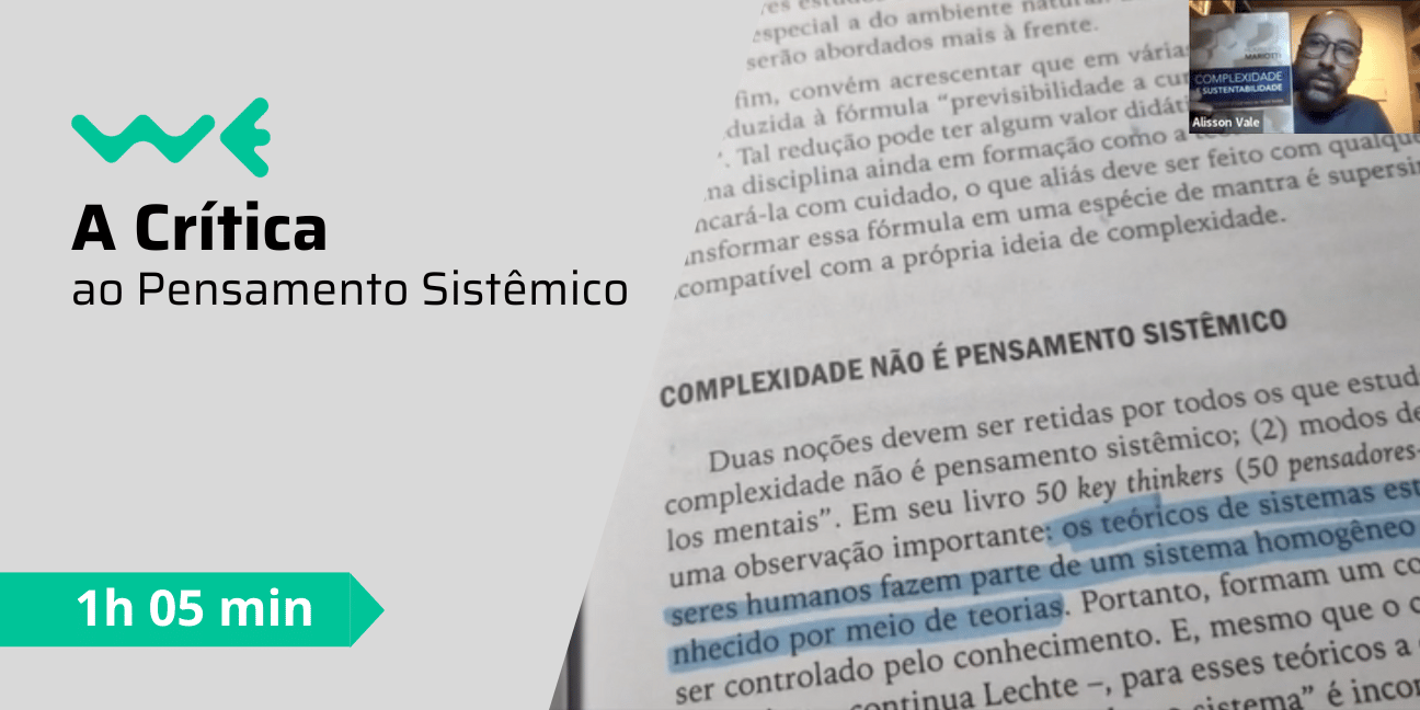 A critica ao Pensamento Sistêmico