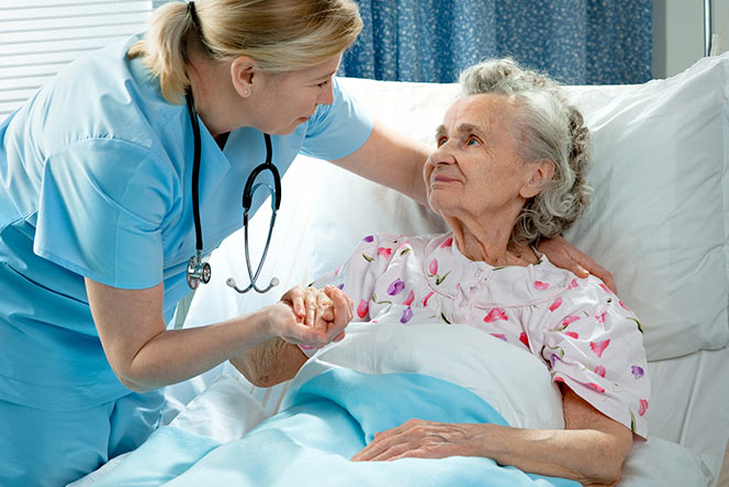Patient in the hospital