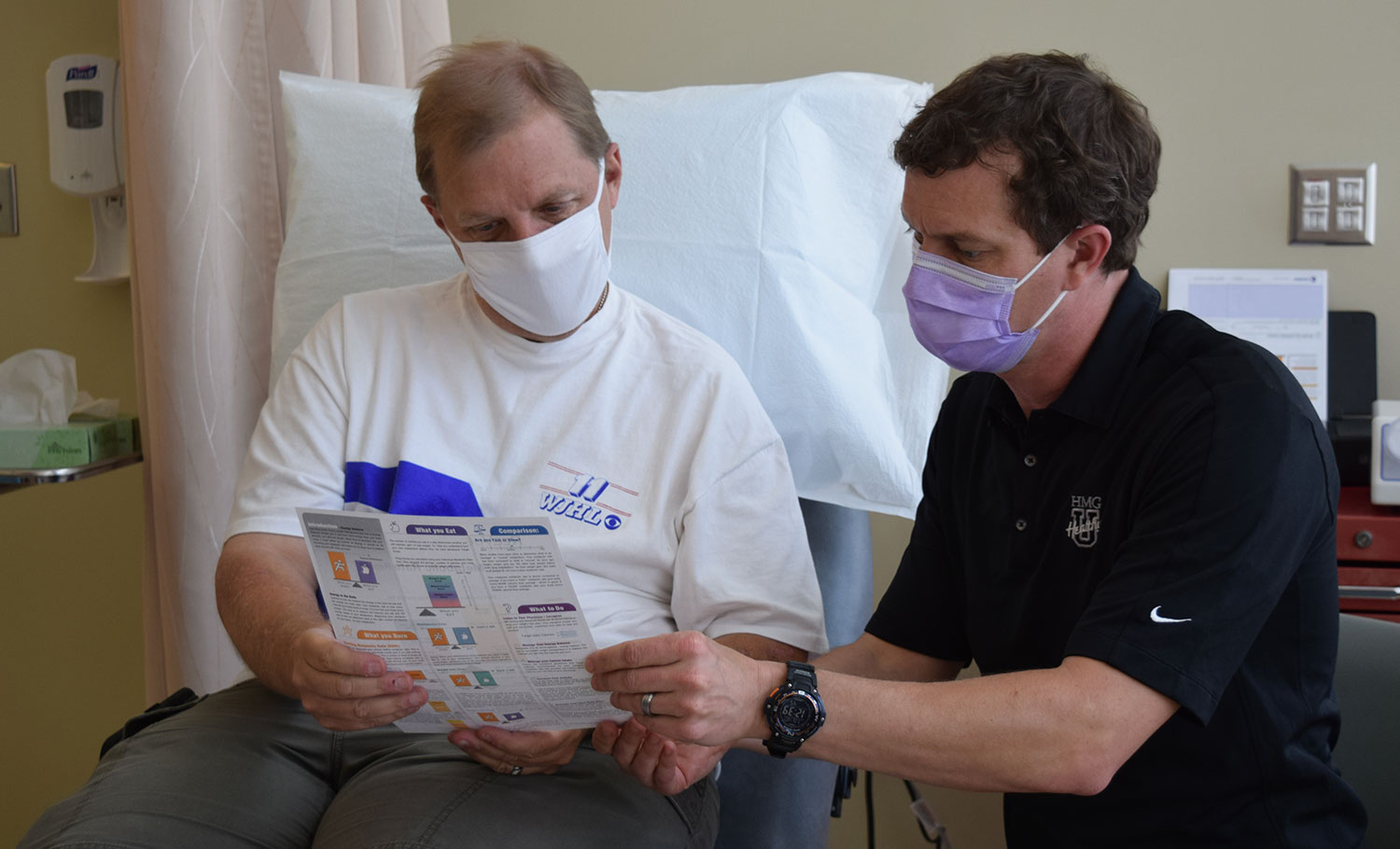 Dr. Shafer with patient