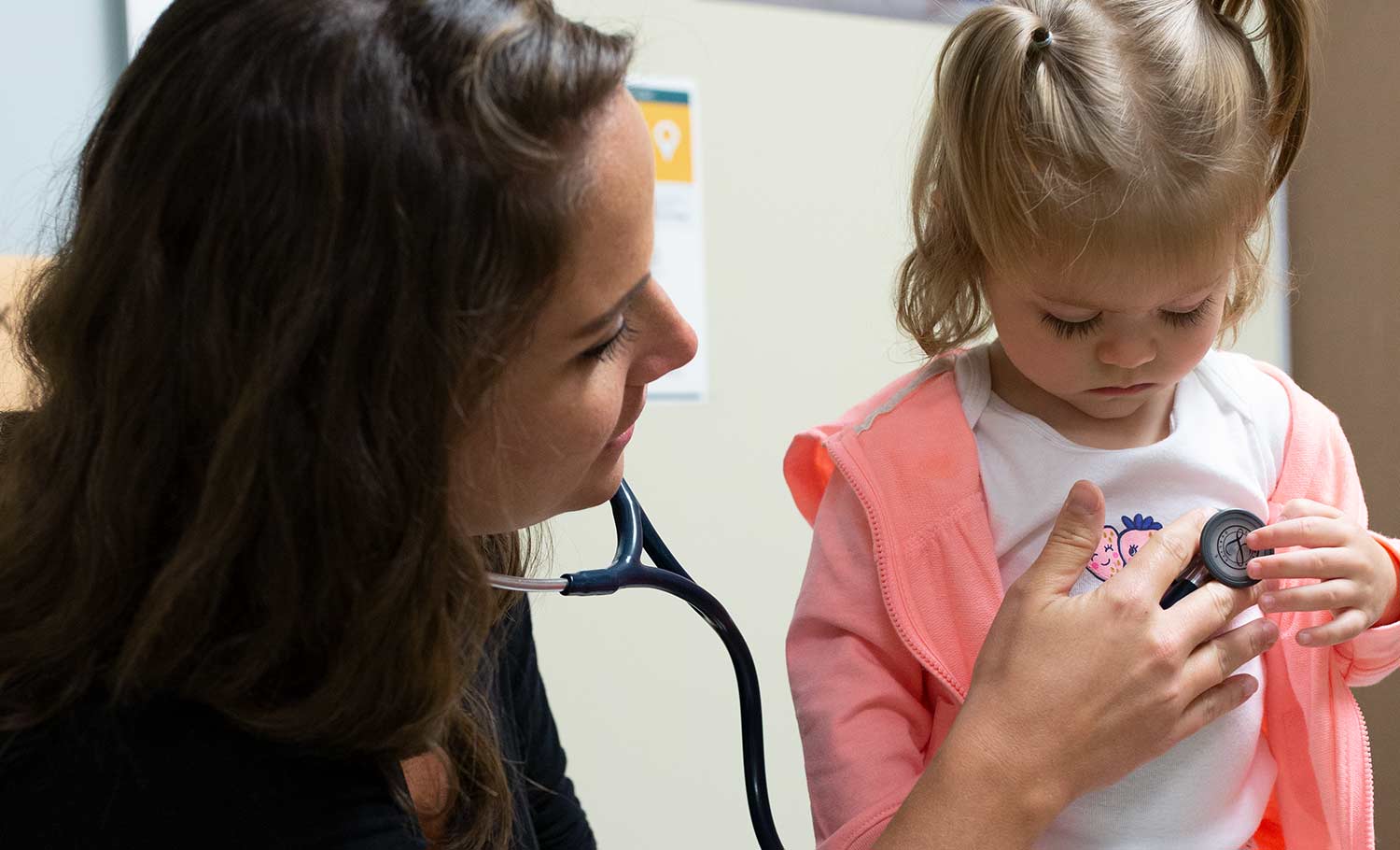 pediatrician and patient