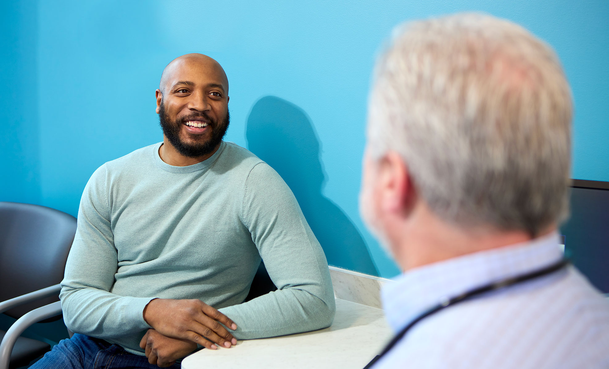 Patient with doctor at HMG Primary Care