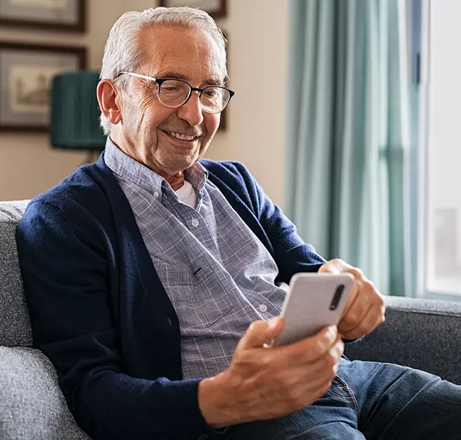 person scheduling appointment online over their phone